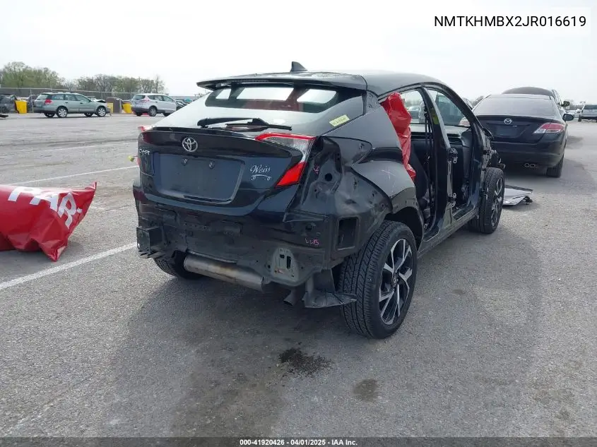 2018 Toyota C-Hr Xle VIN: NMTKHMBX2JR016619 Lot: 41920426