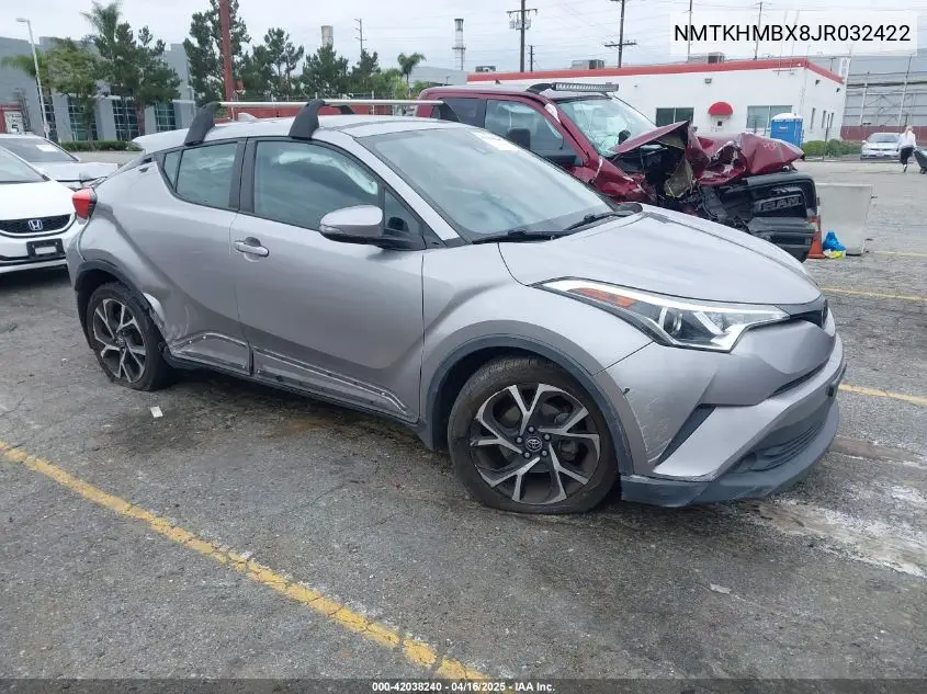 2018 Toyota C-Hr Xle VIN: NMTKHMBX8JR032422 Lot: 42038240