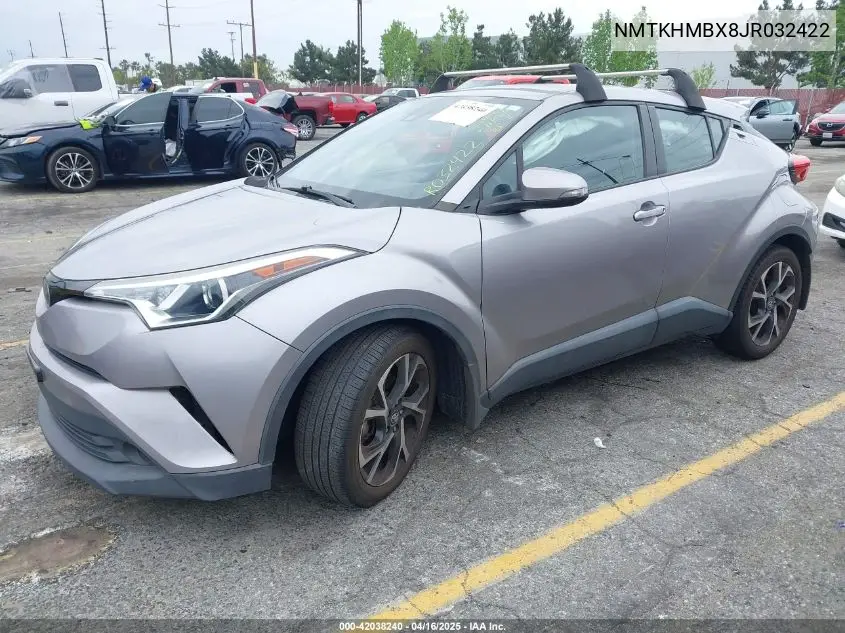2018 Toyota C-Hr Xle VIN: NMTKHMBX8JR032422 Lot: 42038240