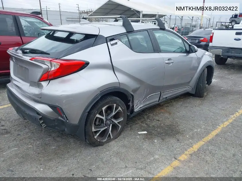 2018 Toyota C-Hr Xle VIN: NMTKHMBX8JR032422 Lot: 42038240