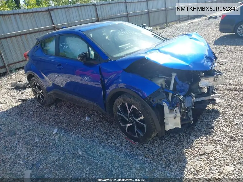 2018 Toyota C-Hr Xle Premium VIN: NMTKHMBX5JR052840 Lot: 42216782