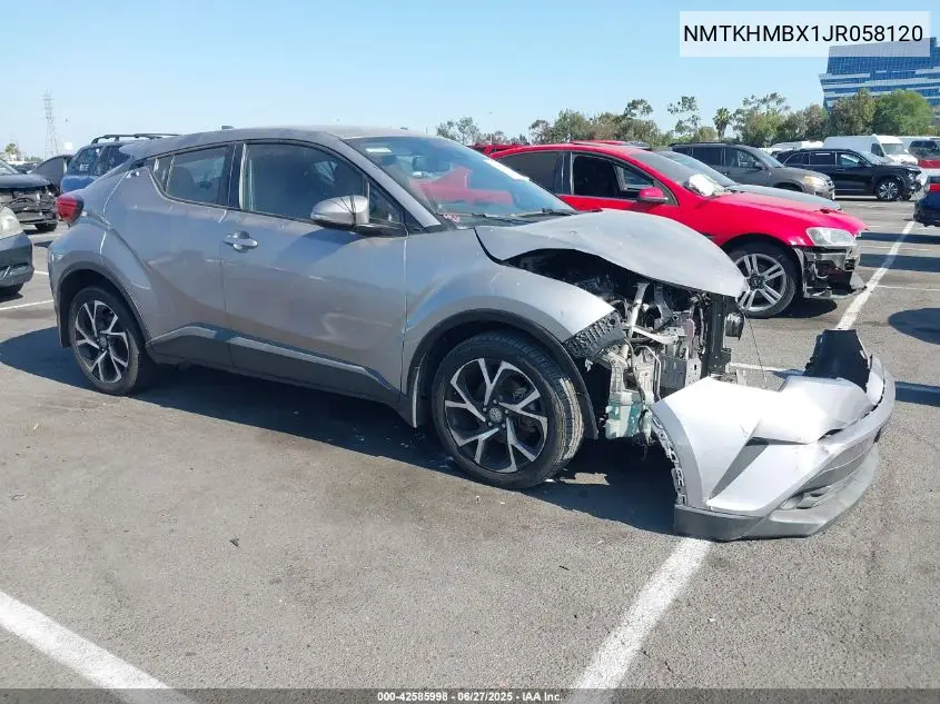 2018 Toyota C-Hr Xle VIN: NMTKHMBX1JR058120 Lot: 42585998