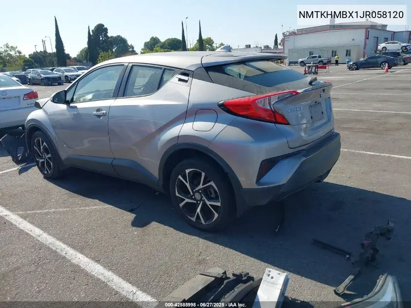 2018 Toyota C-Hr Xle VIN: NMTKHMBX1JR058120 Lot: 42585998