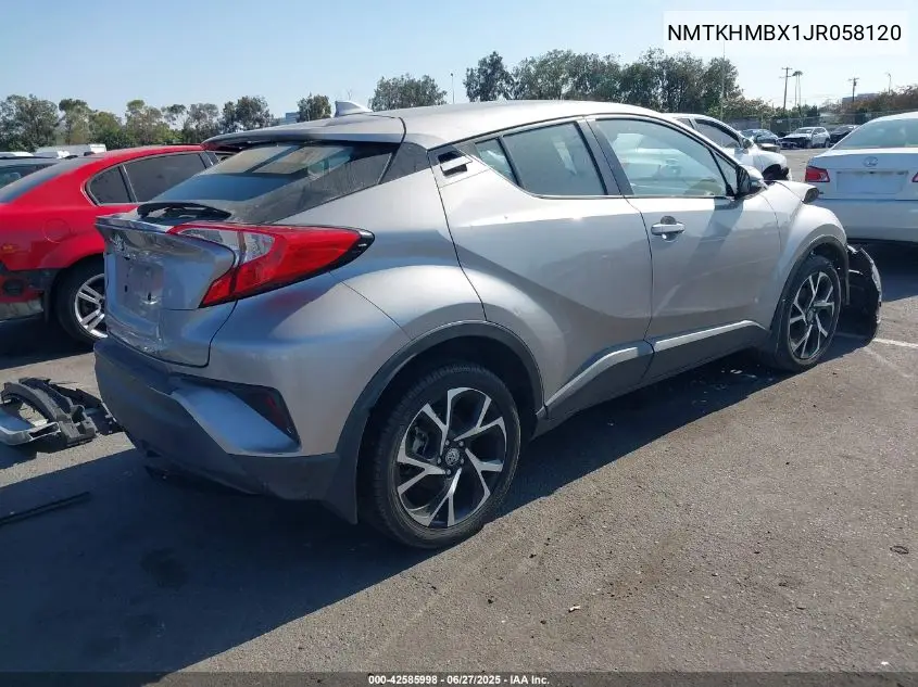 2018 Toyota C-Hr Xle VIN: NMTKHMBX1JR058120 Lot: 42585998