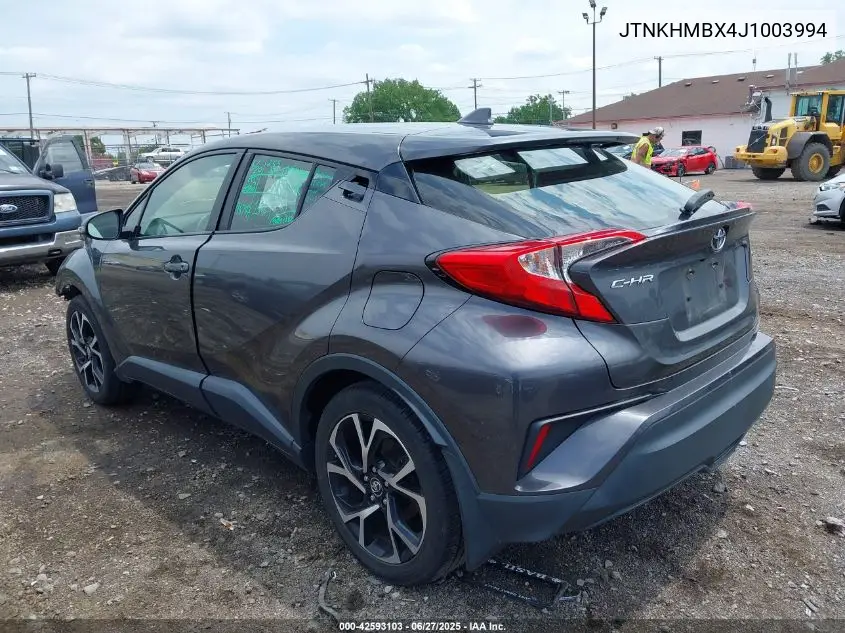 2018 Toyota C-Hr Xle VIN: JTNKHMBX4J1003994 Lot: 42593103