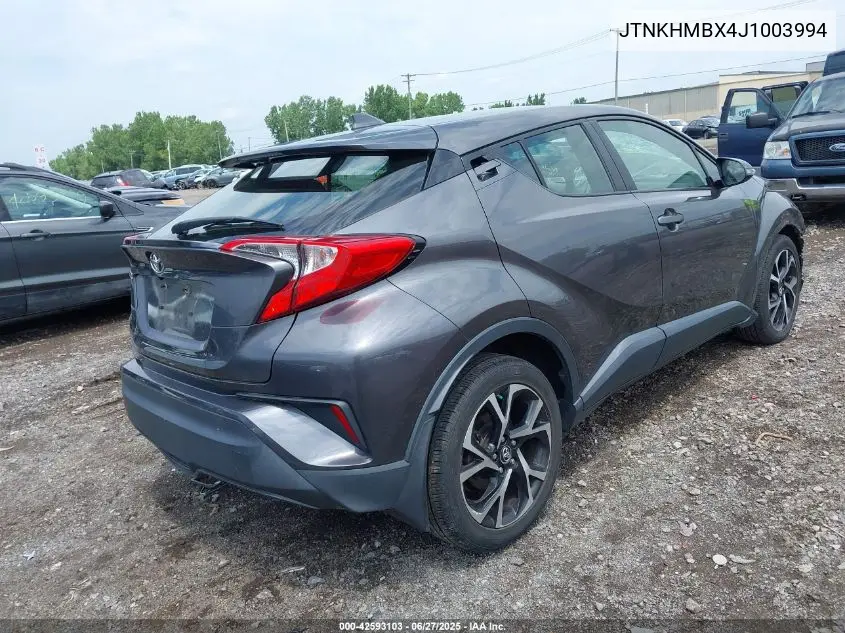 2018 Toyota C-Hr Xle VIN: JTNKHMBX4J1003994 Lot: 42593103