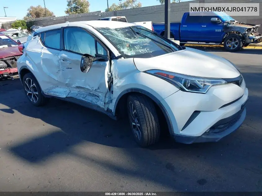 2018 Toyota C-Hr Xle/Xle Premium VIN: NMTKHMBX4JR041778 Lot: 42613886