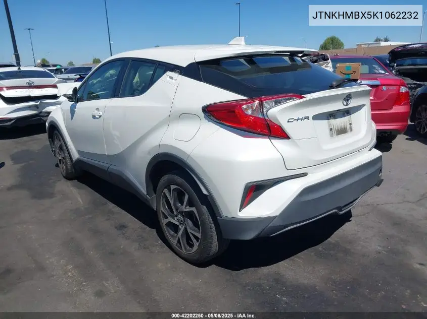 2019 Toyota C-Hr Xle VIN: JTNKHMBX5K1062232 Lot: 42202250