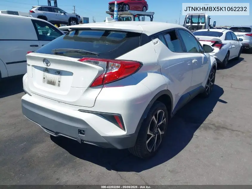 2019 Toyota C-Hr Xle VIN: JTNKHMBX5K1062232 Lot: 42202250