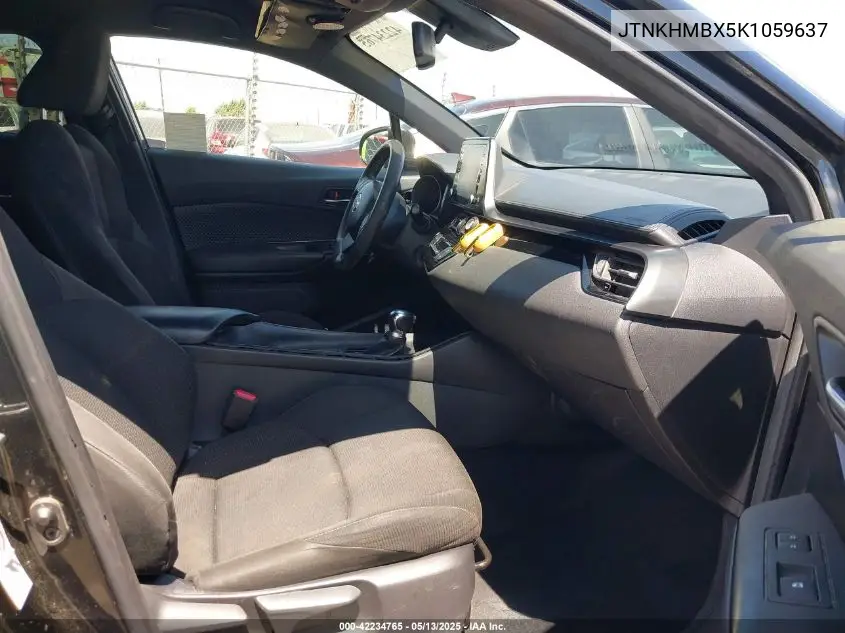 2019 Toyota C-Hr Le VIN: JTNKHMBX5K1059637 Lot: 42234765