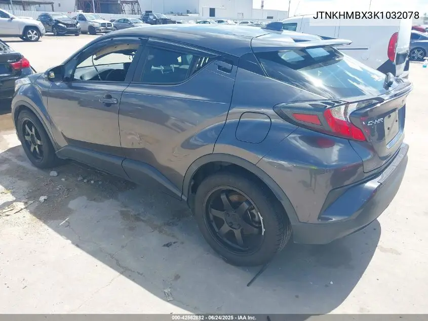 2019 Toyota C-Hr Le VIN: JTNKHMBX3K1032078 Lot: 42562882