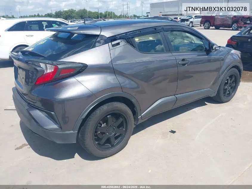 2019 Toyota C-Hr Le VIN: JTNKHMBX3K1032078 Lot: 42562882