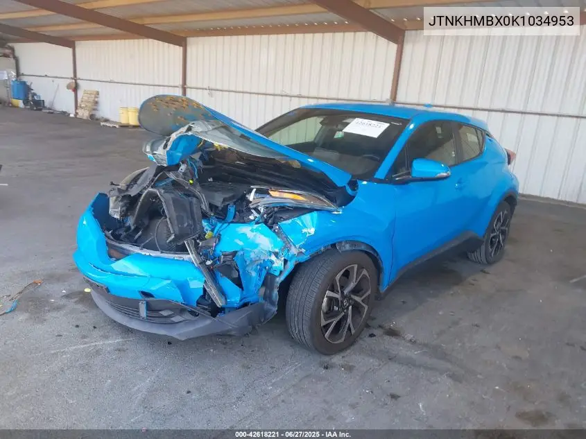 2019 Toyota C-Hr Xle VIN: JTNKHMBX0K1034953 Lot: 42618221