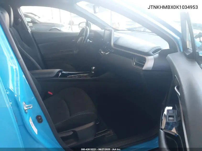 2019 Toyota C-Hr Xle VIN: JTNKHMBX0K1034953 Lot: 42618221