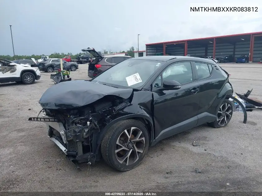 2019 Toyota C-Hr Xle VIN: NMTKHMBXXKR083812 Lot: 42709223