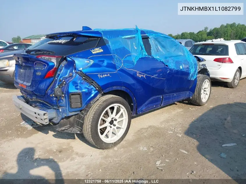 2020 Toyota C-Hr Xle/Le/Limited VIN: JTNKHMBX1L1082799 Lot: 12321758