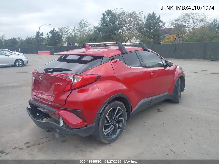 2020 Toyota C-Hr Limited VIN: JTNKHMBX4L1071974 Lot: 41885562