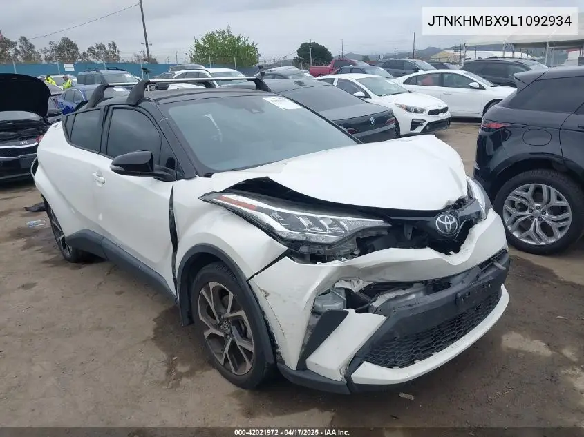 2020 Toyota C-Hr Xle VIN: JTNKHMBX9L1092934 Lot: 42021972