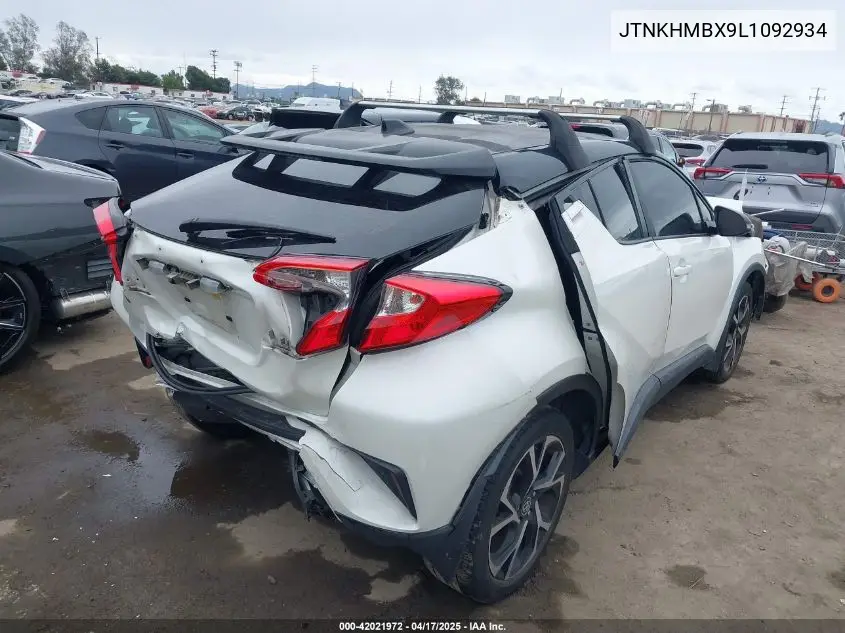 2020 Toyota C-Hr Xle VIN: JTNKHMBX9L1092934 Lot: 42021972