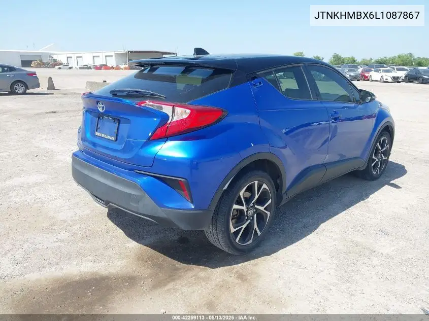 2020 Toyota C-Hr Xle VIN: JTNKHMBX6L1087867 Lot: 42259113