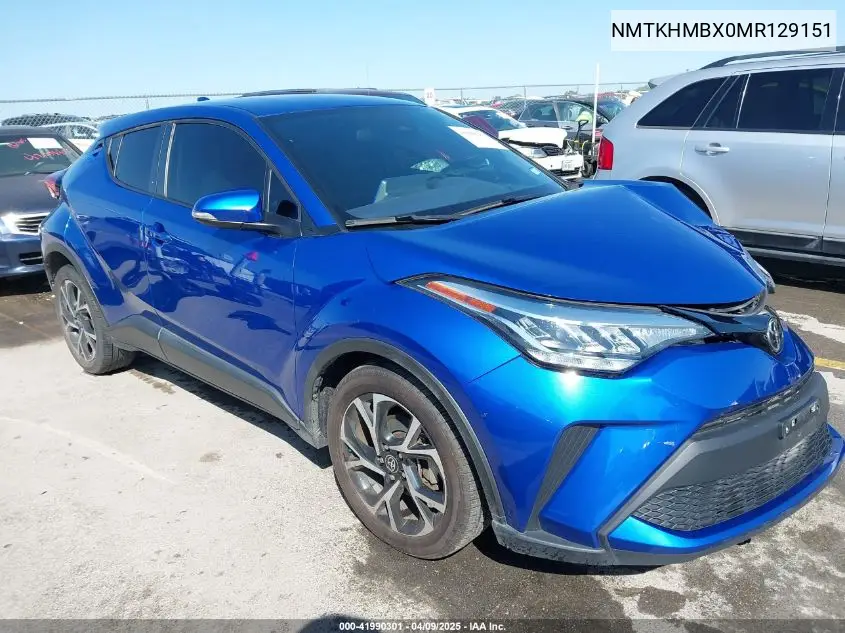 2021 Toyota C-Hr Xle VIN: NMTKHMBX0MR129151 Lot: 41990301