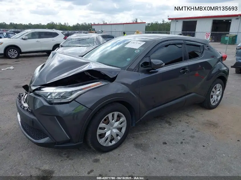 2021 Toyota C-Hr Le VIN: NMTKHMBX0MR135693 Lot: 42071766