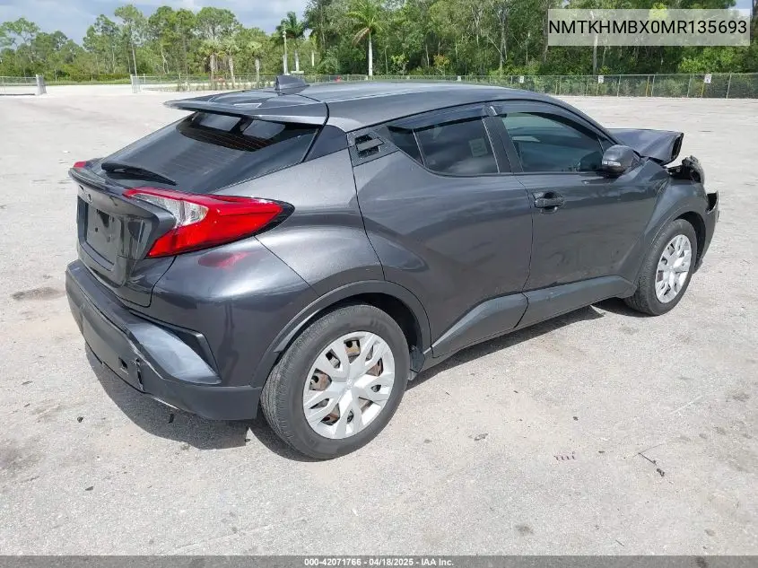 2021 Toyota C-Hr Le VIN: NMTKHMBX0MR135693 Lot: 42071766