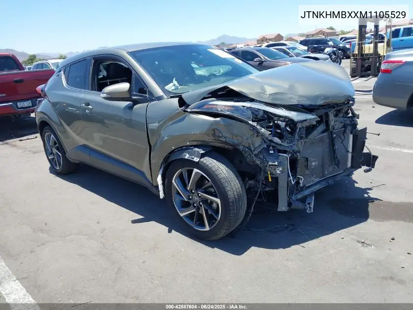 2021 Toyota C-Hr Limited VIN: JTNKHMBXXM1105529 Lot: 42587604