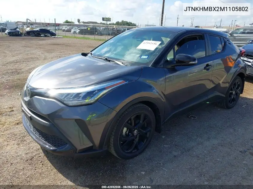 2021 Toyota C-Hr Nightshade Edition VIN: JTNKHMBX2M1105802 Lot: 42592556