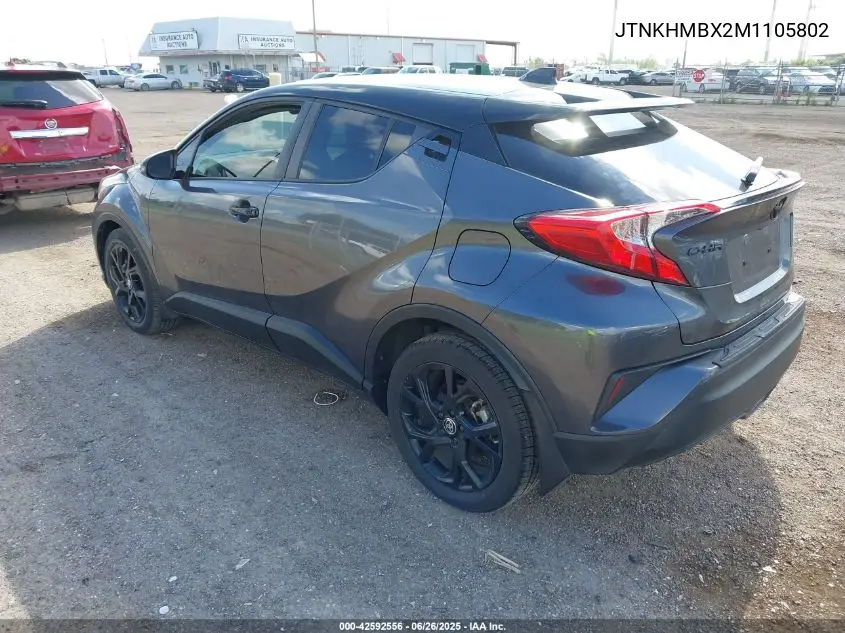 2021 Toyota C-Hr Nightshade Edition VIN: JTNKHMBX2M1105802 Lot: 42592556