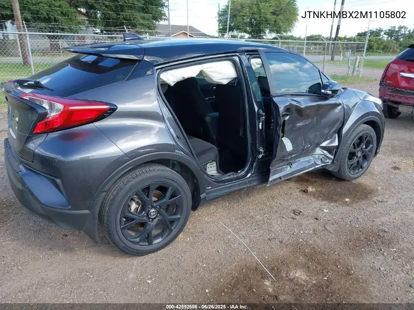 2021 Toyota C-Hr Nightshade Edition VIN: JTNKHMBX2M1105802 Lot: 42592556