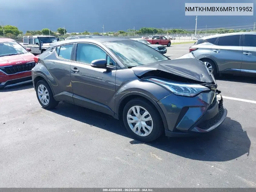 2021 Toyota C-Hr Le VIN: NMTKHMBX6MR119952 Lot: 42595365