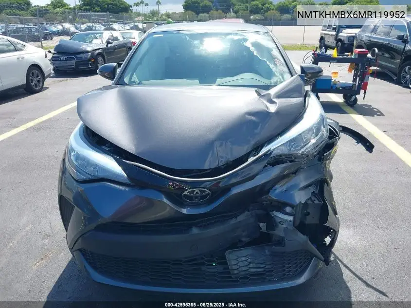 2021 Toyota C-Hr Le VIN: NMTKHMBX6MR119952 Lot: 42595365