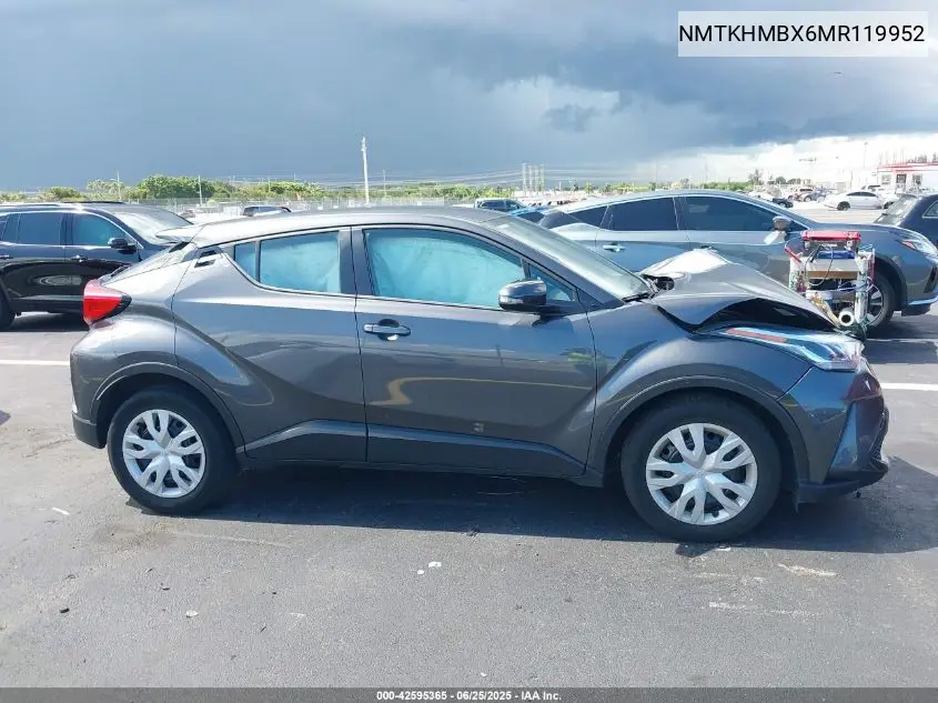 2021 Toyota C-Hr Le VIN: NMTKHMBX6MR119952 Lot: 42595365