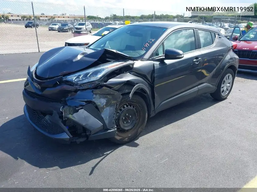 2021 Toyota C-Hr Le VIN: NMTKHMBX6MR119952 Lot: 42595365
