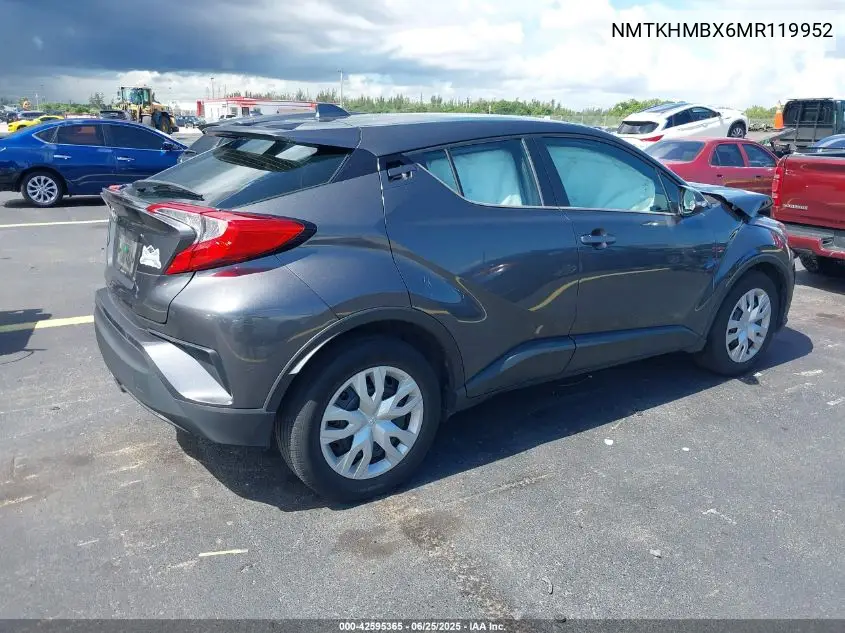 2021 Toyota C-Hr Le VIN: NMTKHMBX6MR119952 Lot: 42595365