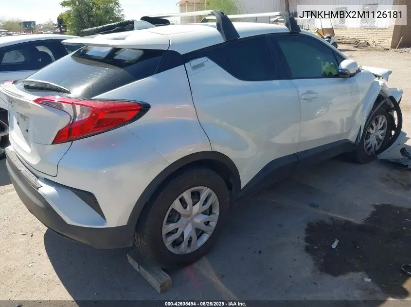 2021 Toyota C-Hr Le VIN: JTNKHMBX2M1126181 Lot: 42605494