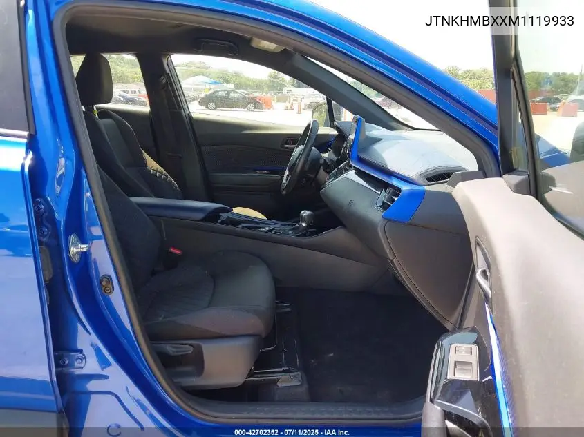 2021 Toyota C-Hr Xle VIN: JTNKHMBXXM1119933 Lot: 42702352