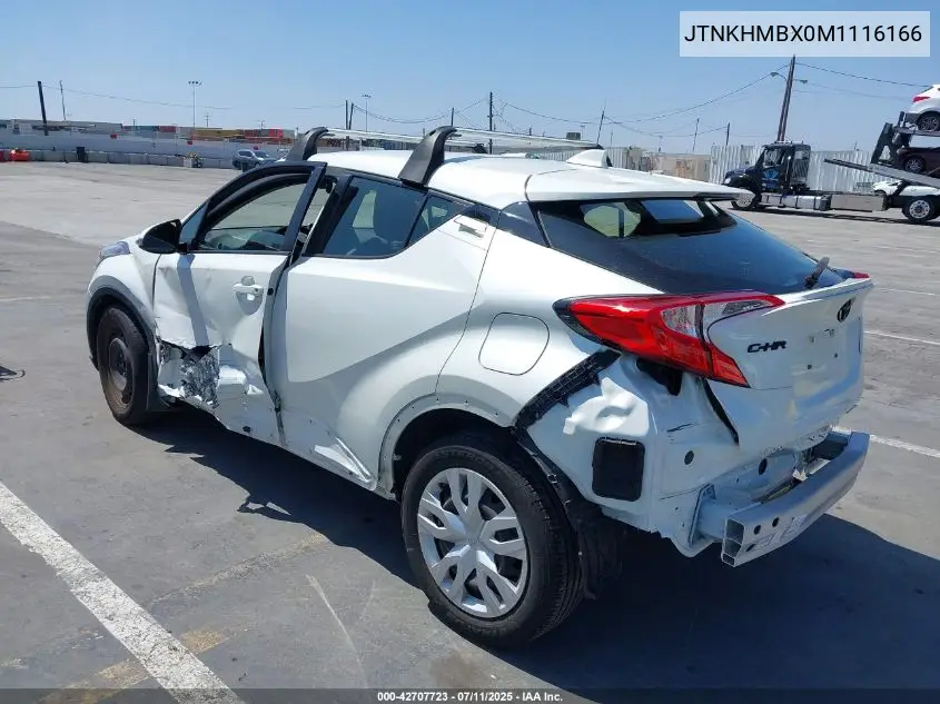 2021 Toyota C-Hr Le VIN: JTNKHMBX0M1116166 Lot: 42707723