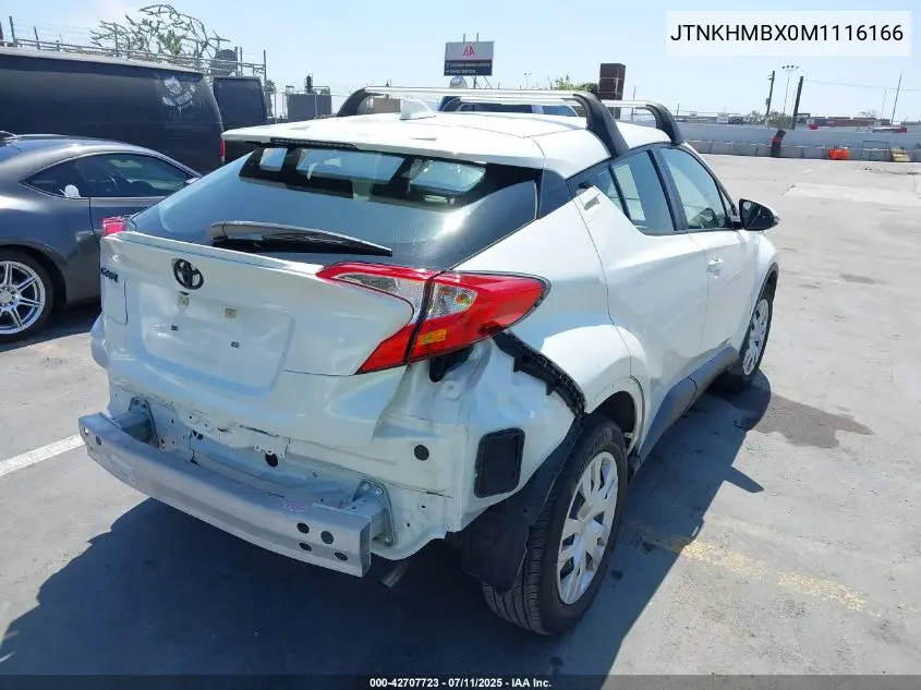 2021 Toyota C-Hr Le VIN: JTNKHMBX0M1116166 Lot: 42707723