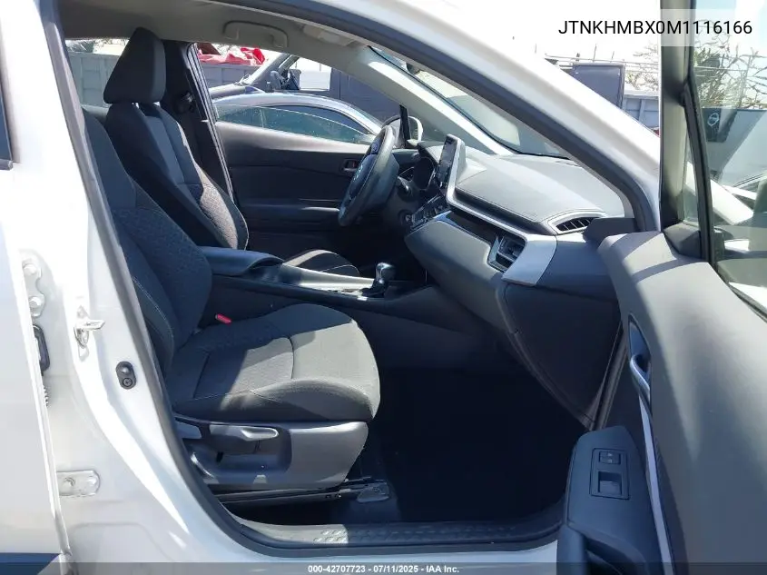 2021 Toyota C-Hr Le VIN: JTNKHMBX0M1116166 Lot: 42707723