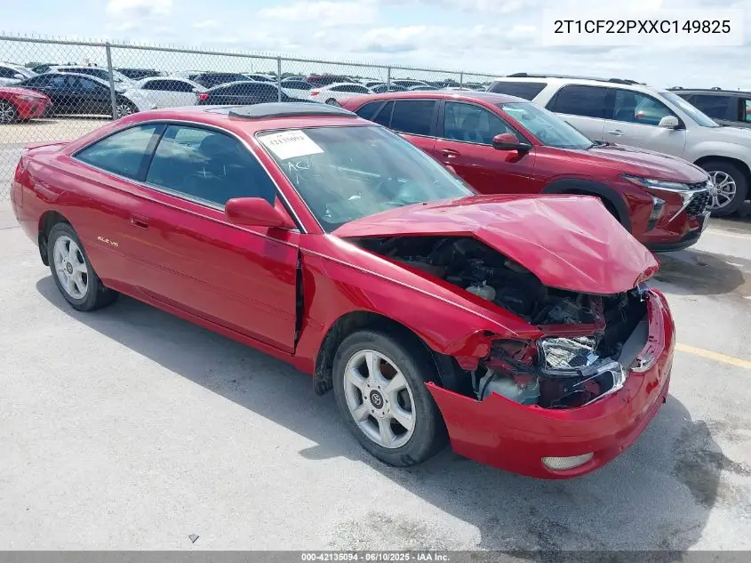 1999 Toyota Camry Solara Sle VIN: 2T1CF22PXXC149825 Lot: 42135094