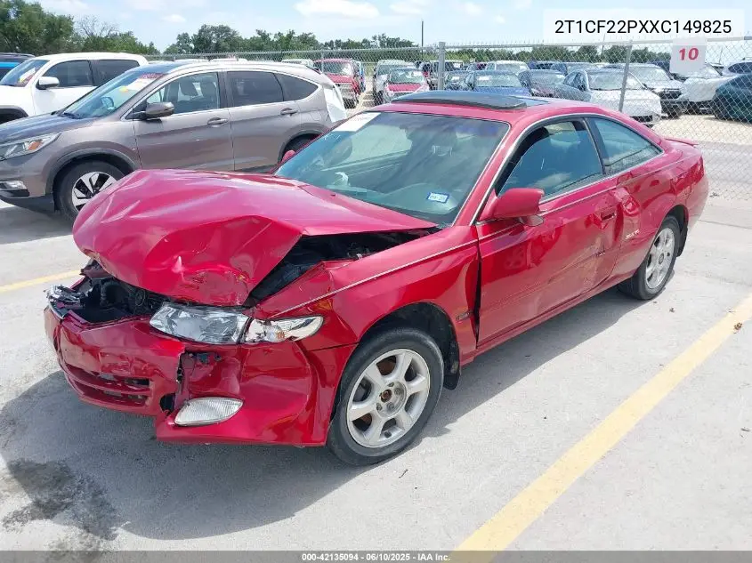 1999 Toyota Camry Solara Sle VIN: 2T1CF22PXXC149825 Lot: 42135094