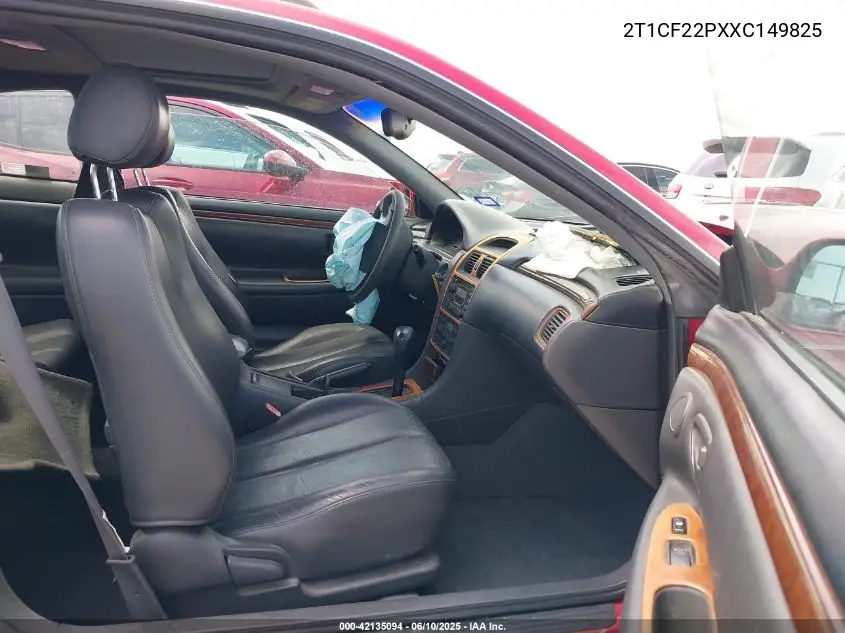 1999 Toyota Camry Solara Sle VIN: 2T1CF22PXXC149825 Lot: 42135094