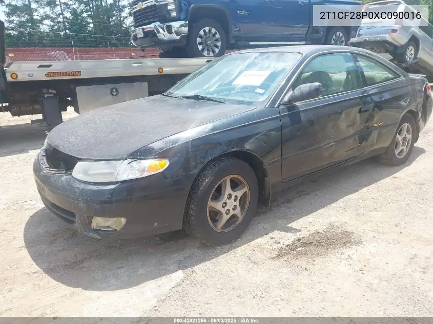 1999 Toyota Camry Solara Se V6 VIN: 2T1CF28P0XC090016 Lot: 42421266