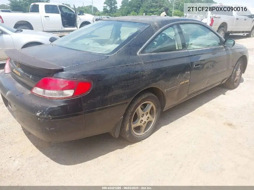 1999 Toyota Camry Solara Se V6 VIN: 2T1CF28P0XC090016 Lot: 42421266