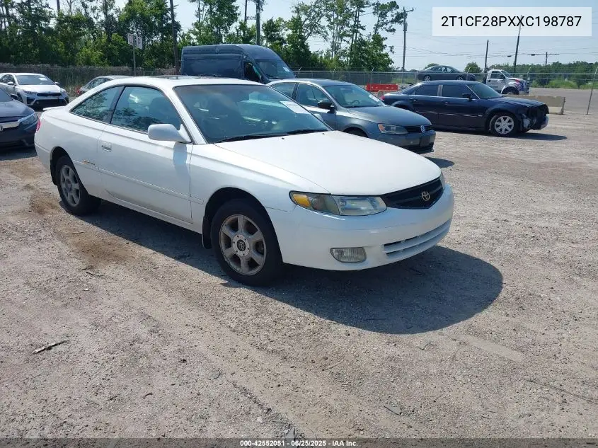 1999 Toyota Camry Solara Sle VIN: 2T1CF28PXXC198787 Lot: 42552051