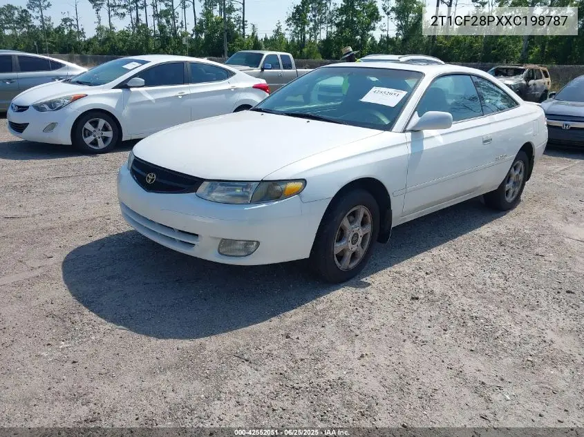 1999 Toyota Camry Solara Sle VIN: 2T1CF28PXXC198787 Lot: 42552051
