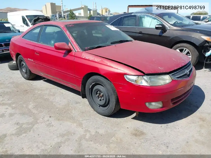 2001 Toyota Camry Solara Sle V6 VIN: 2T1CF28P81C498769 Lot: 42371723