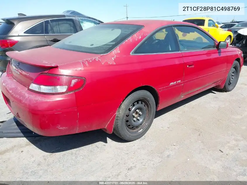 2001 Toyota Camry Solara Sle V6 VIN: 2T1CF28P81C498769 Lot: 42371723